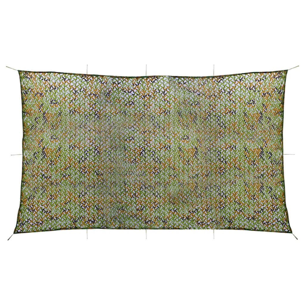 Vidaxl camouflagenet avec sac de rangement 2x7 m vert