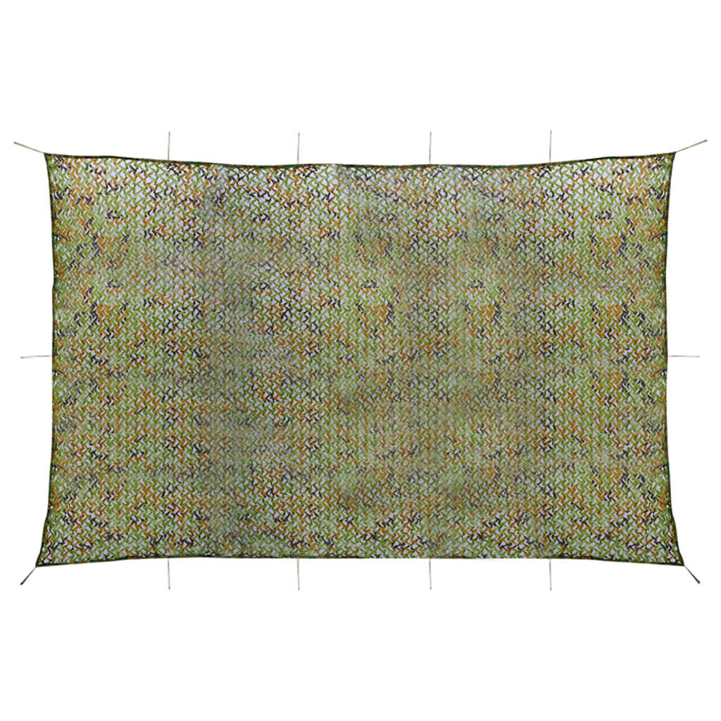 Vidaxl camoufagenet avec sac de rangement 4x7 m vert