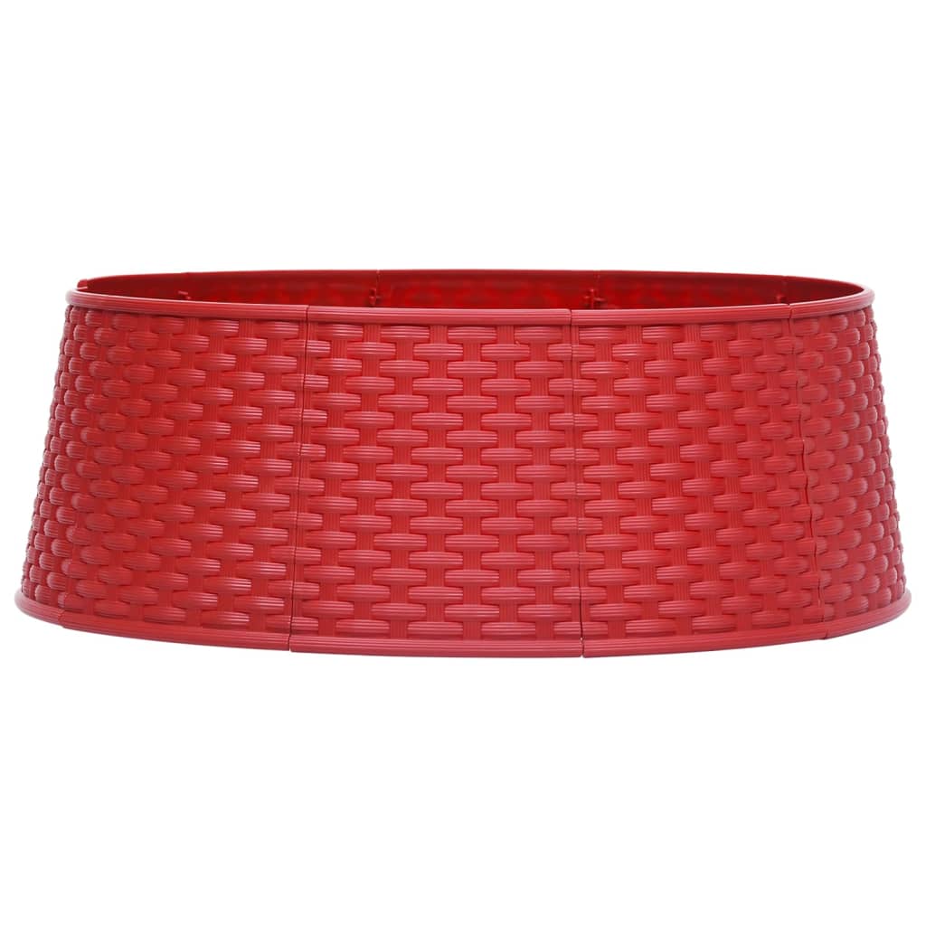 Vidaxl Jupe d'arbre de Noël Ø65x19,5 cm rouge