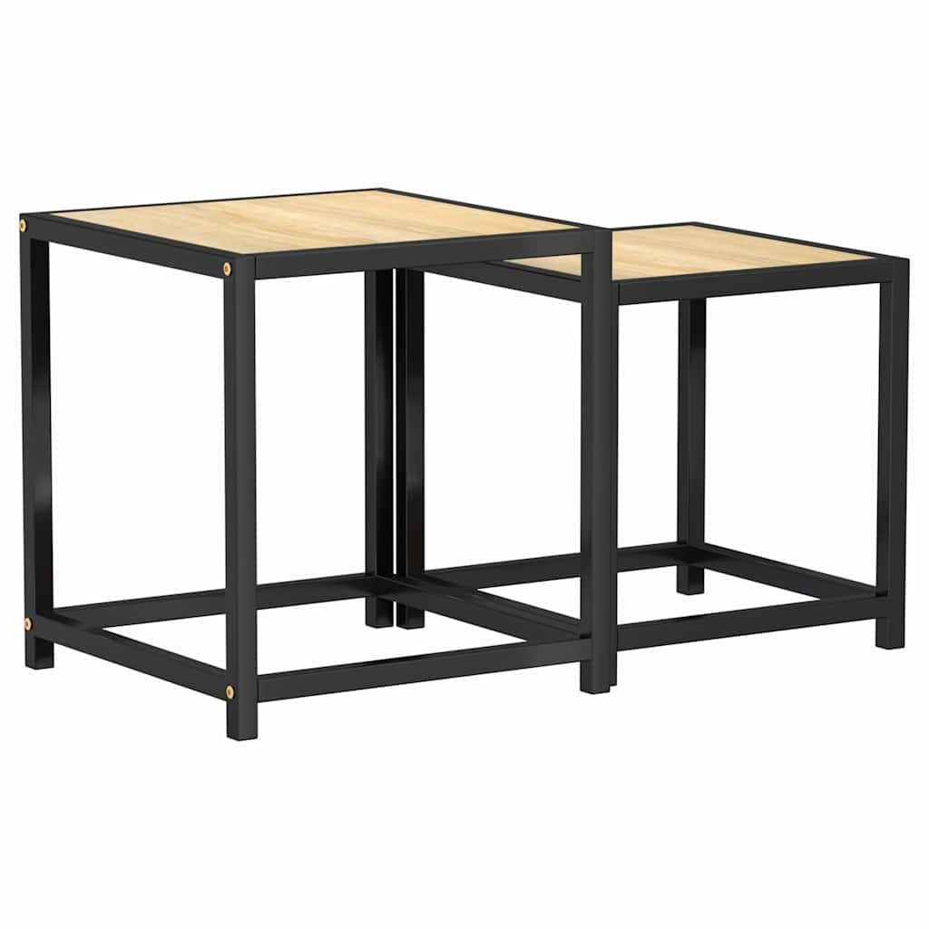 Vidaxl salontafels 2 st mdf sonoma eikenkleurig