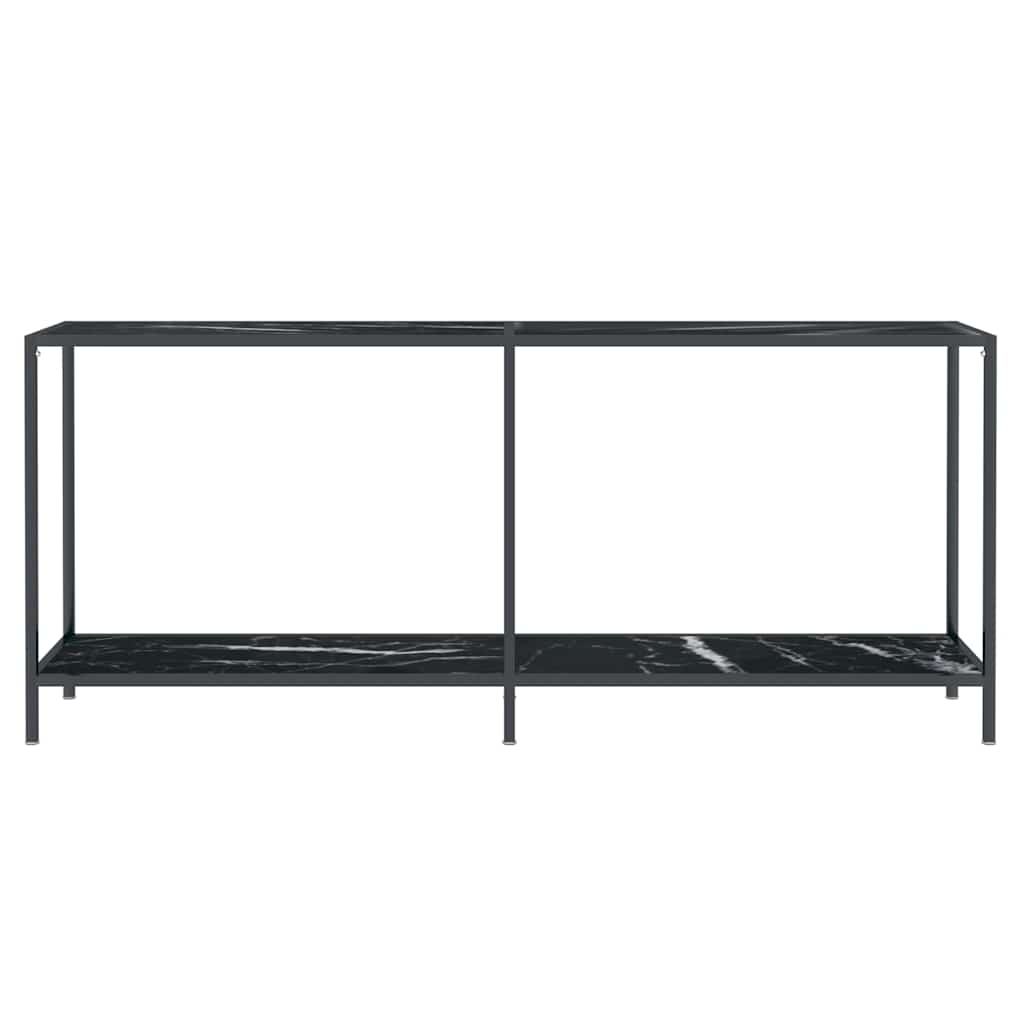 Vidaxl wandtafel 180x35x75,5 cm gehard glas zwart