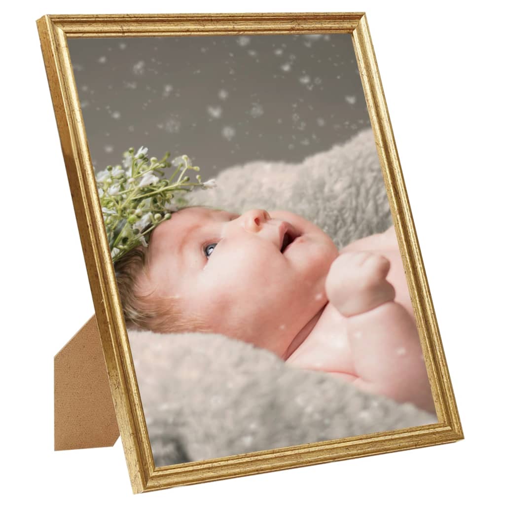 Vidaxl Photo Frames 10 PCS pour le tableau 10x15 cm MDF Gold coloré
