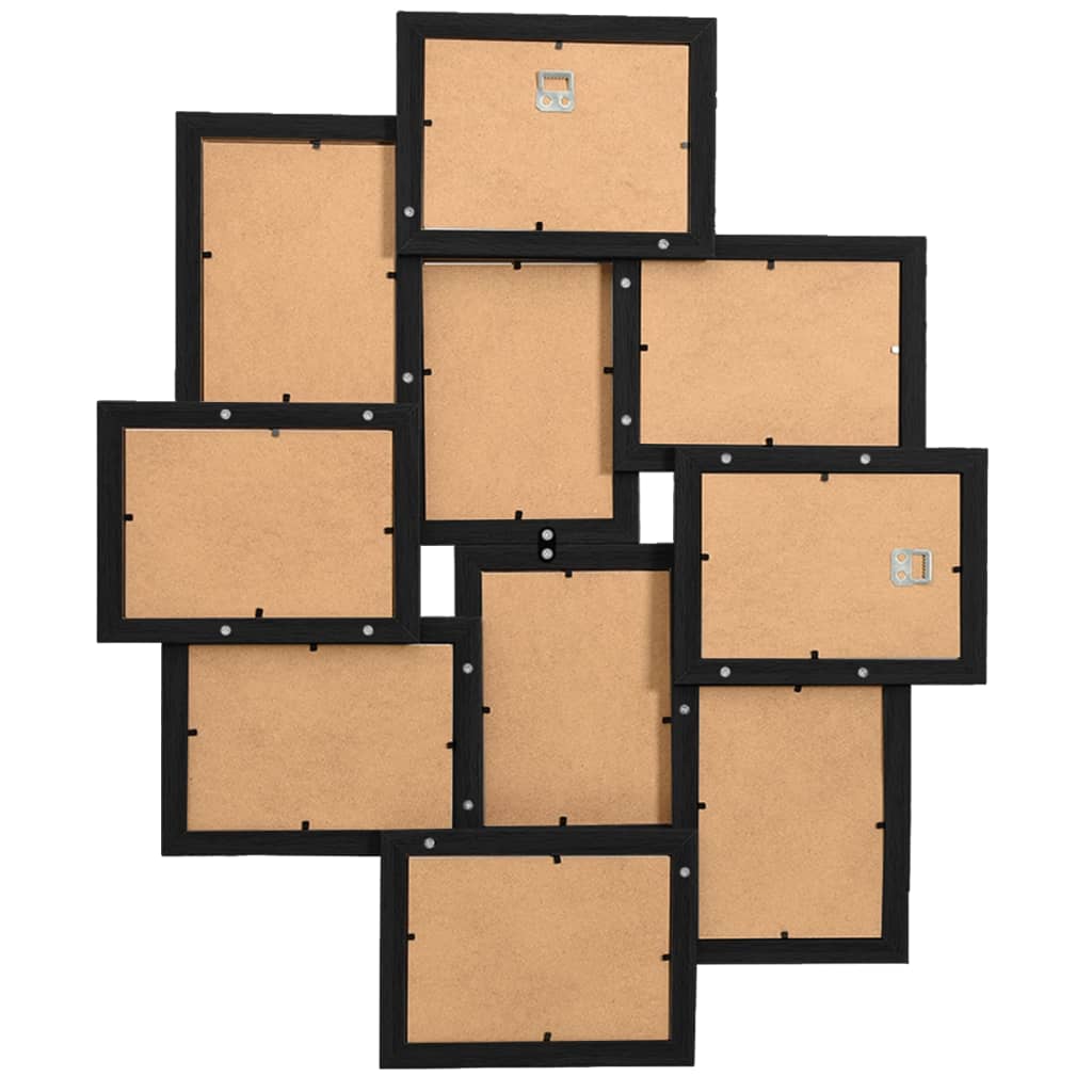 Vidaxl Photo Cadre pour 10x (13x18 cm) Photo mdf noir