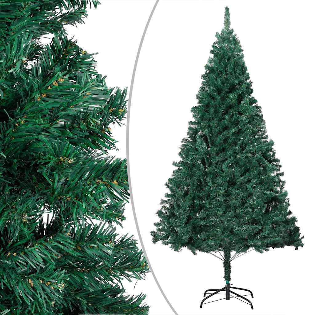 Vidaxl kunstkerstboom avec éclairage et balles de Noël 150 cm en PVC vert