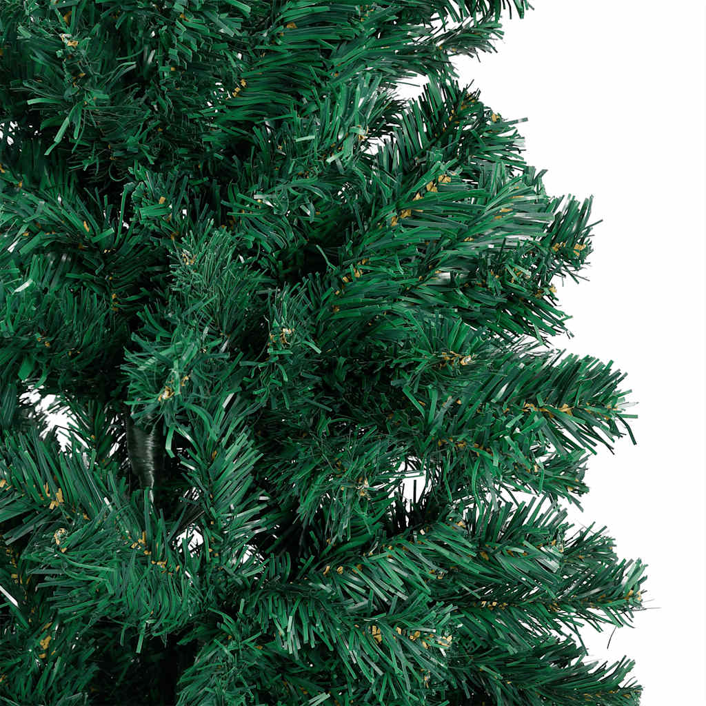 Vidaxl kunstkerstboom avec éclairage et balles de Noël 150 cm en PVC vert