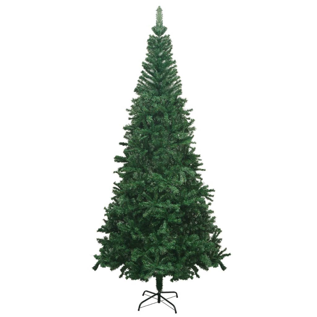 Vidaxl kunstkerstboom avec éclairage et balles de Noël l 240 cm vert