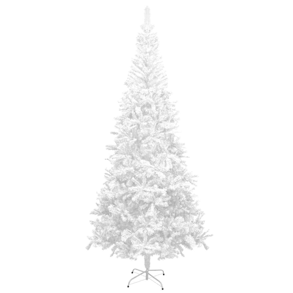 Vidaxl kunstkerstboom avec éclairage et balles de Noël l 240 cm blancs