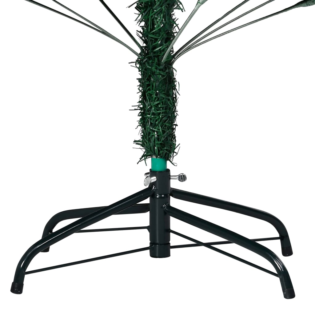 Vidaxl kunstkerstboom avec éclairage et balles de Noël 120 cm en PVC vert