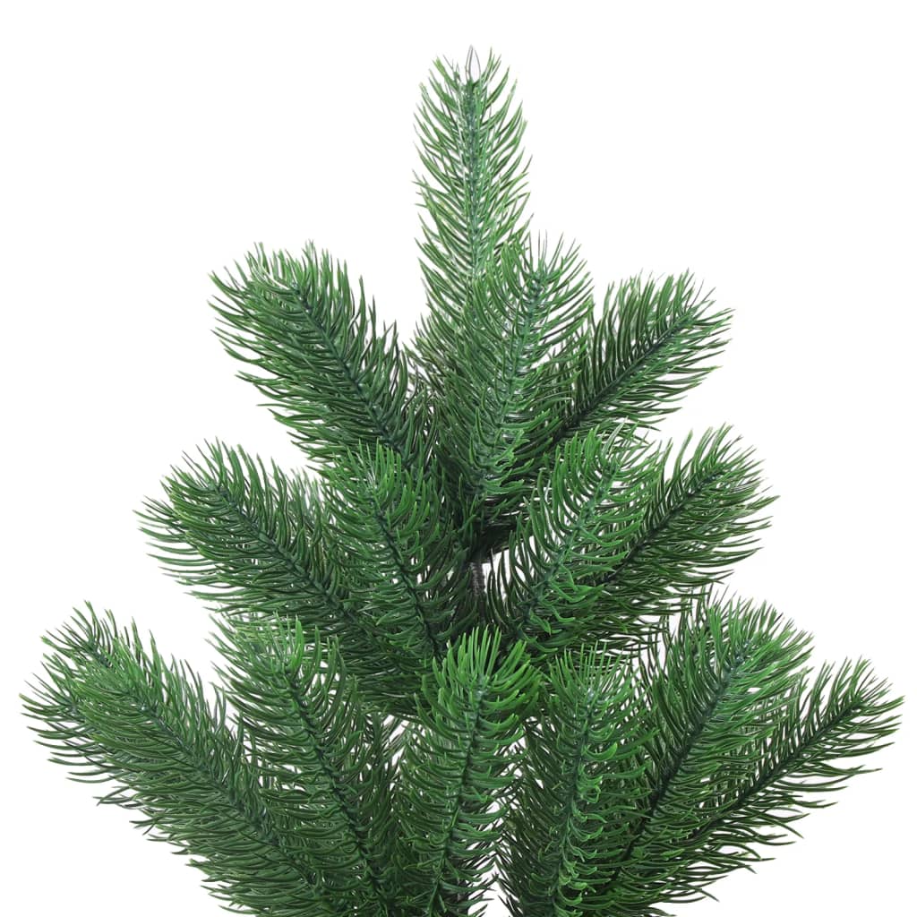 Vidaxl kunstkerstboom nordmann avec les LED et les balles de Noël 150 cm verts