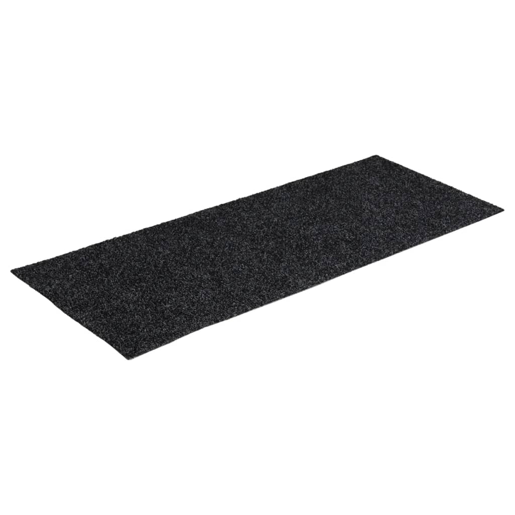 Vidaxl Stair Mats auto-adhésif 15 pièces 60x25 cm gris rectangulaire