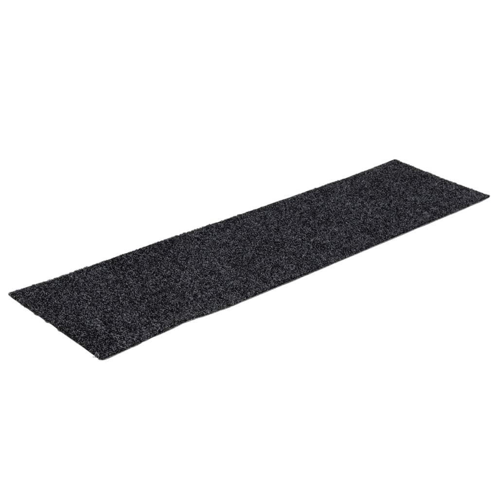 Vidaxl Stair Mats auto-adhésif 15 pièces 76x20 cm gris rectangulaire