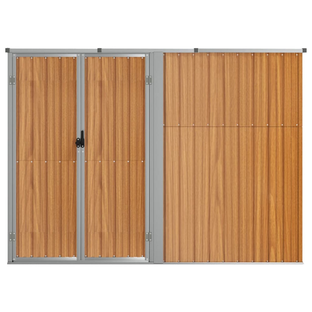 SHED JARDIN VIDAXL 225X89X161 CM BRORN ACIER GALVANISÉ