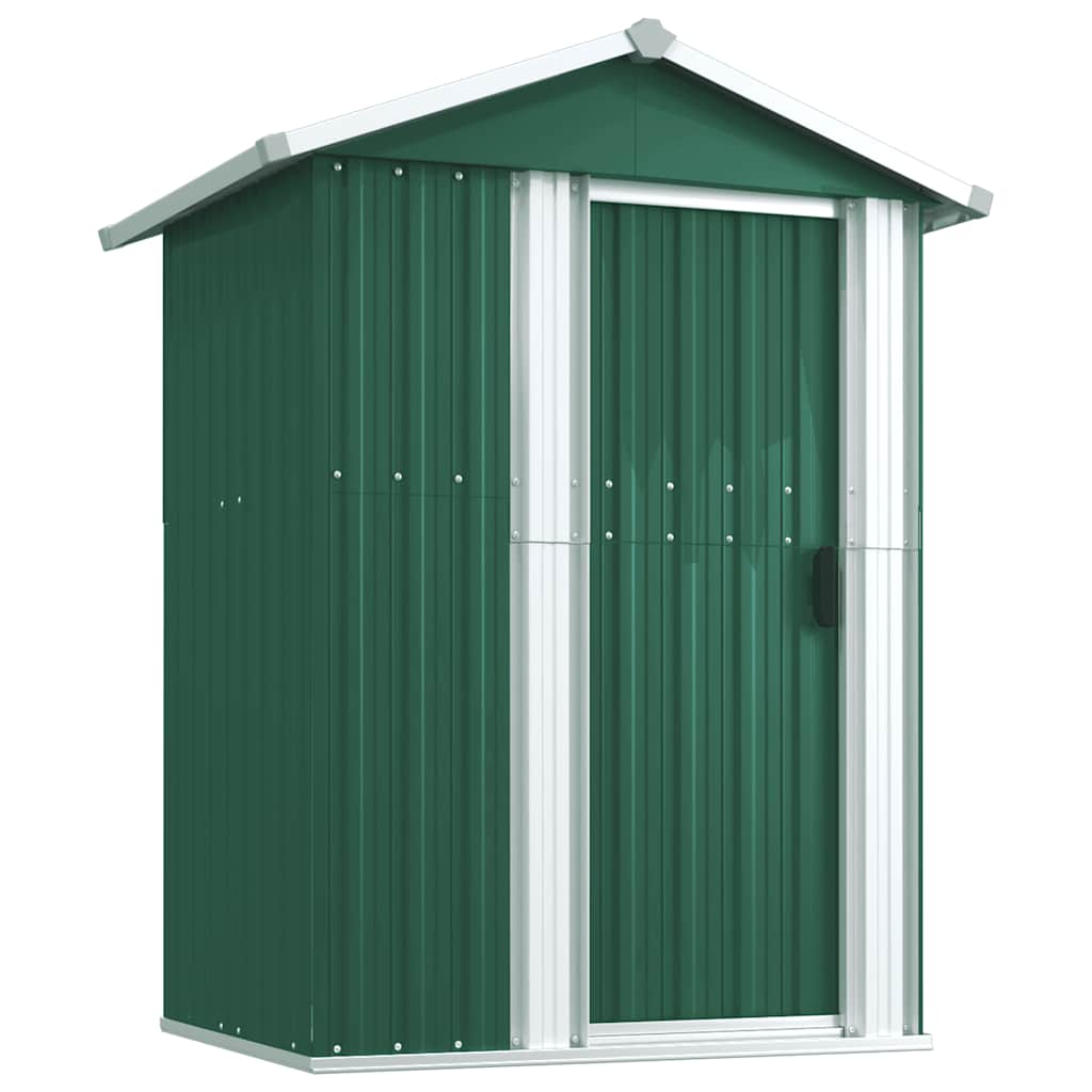 Vidaxx abri de jardin 126x97,5x177 cm acier galvanisé vert