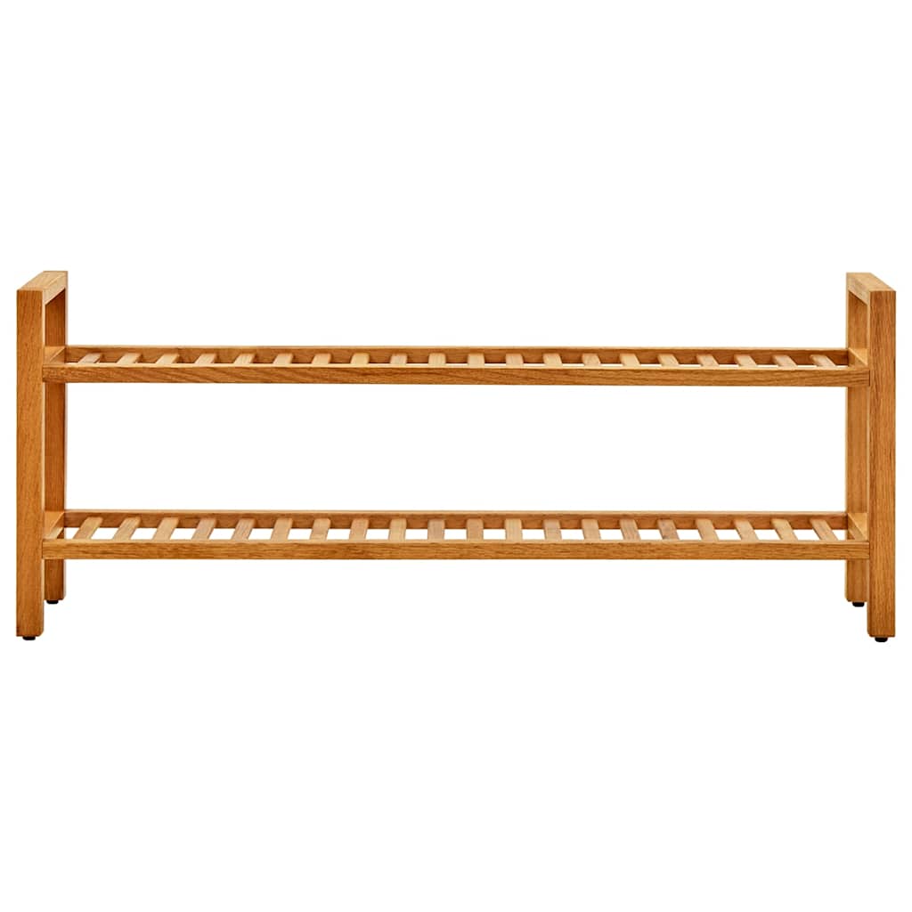 Rack de chaussures Vidaxl avec 2 étagères 100x27x40 cm en chêne solide