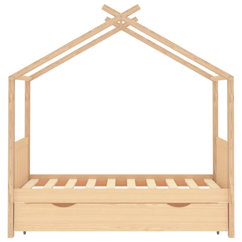 Vidaxl kinderbedframe met lade massief grenenhout 80x160 cm