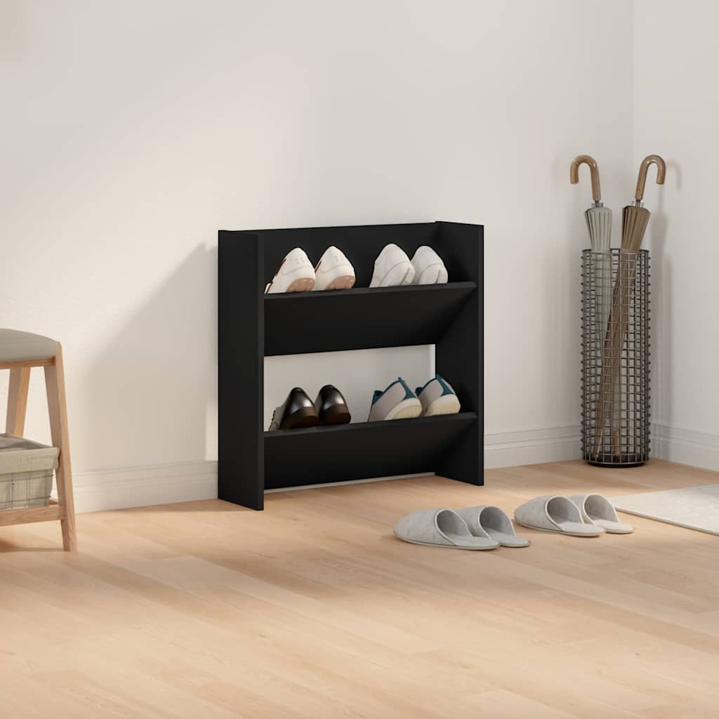 Armoire à chaussures murales vidaxl 60x18x60 cm Bois de bois de propriété