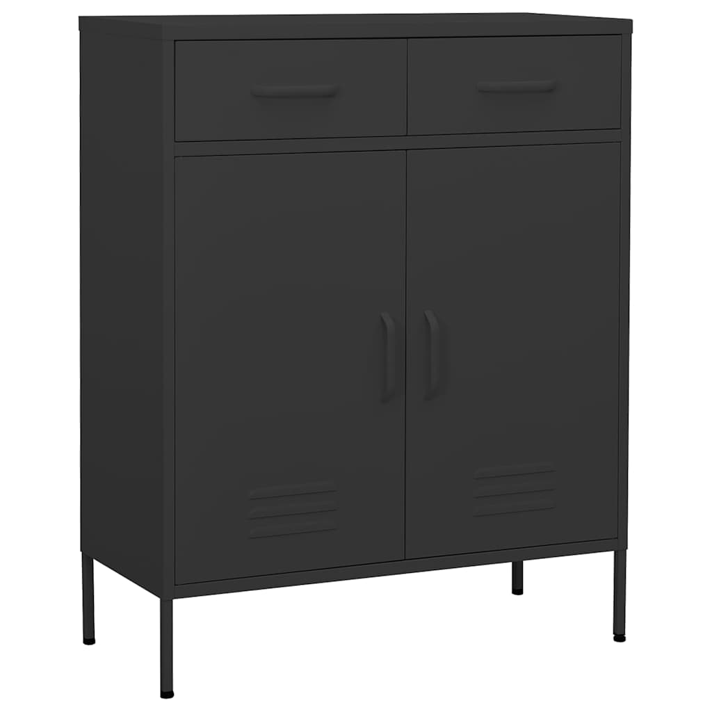 Vidaxl opbergkast 80x35x101,5 cm staal antracietkleurig