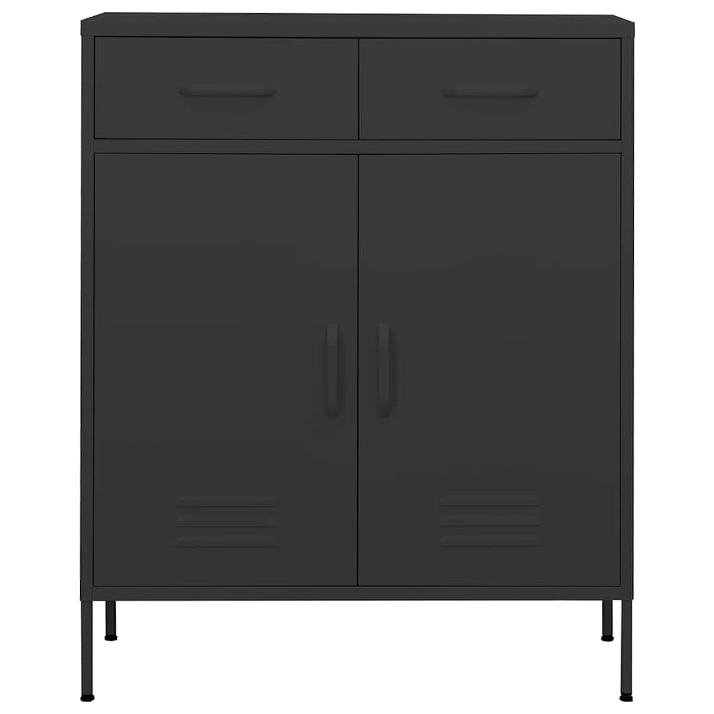 Vidaxl opbergkast 80x35x101,5 cm staal antracietkleurig