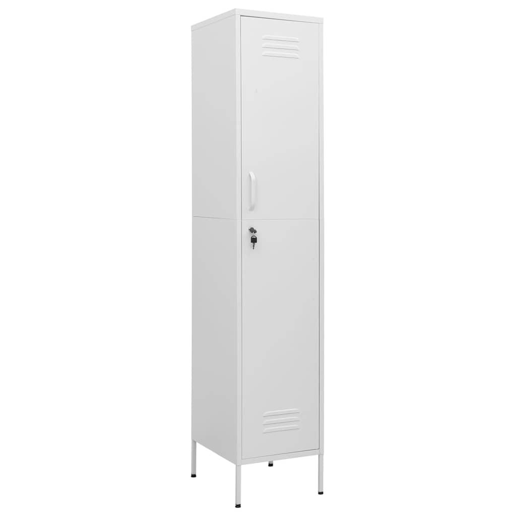 Vidaxl lockerkast 35x46x180 cm staal wit