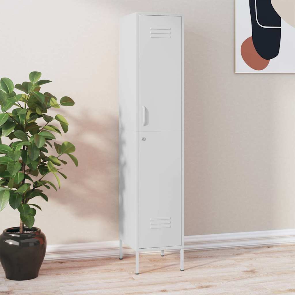 Vidaxl lockerkast 35x46x180 cm staal wit