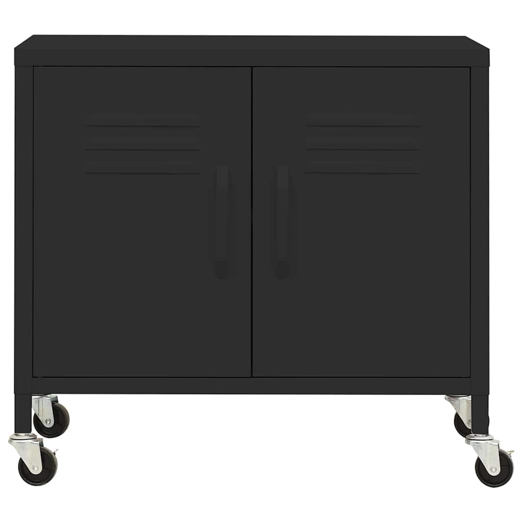 Vidaxl opbergkast 60x35x56 cm staal zwart