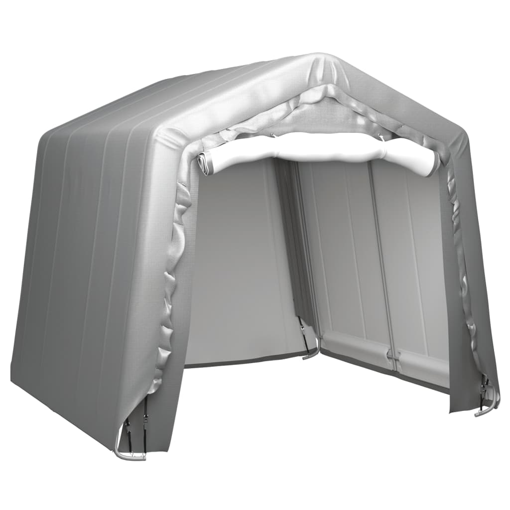 Tente de stockage Vidaxl 240x240 cm Gris en acier