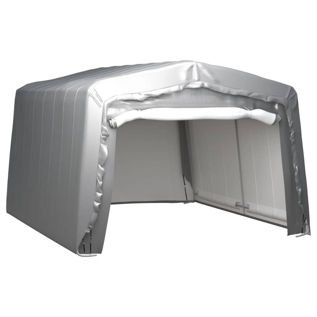 VidaXL Tente de rangement 370x370 cm gris acier