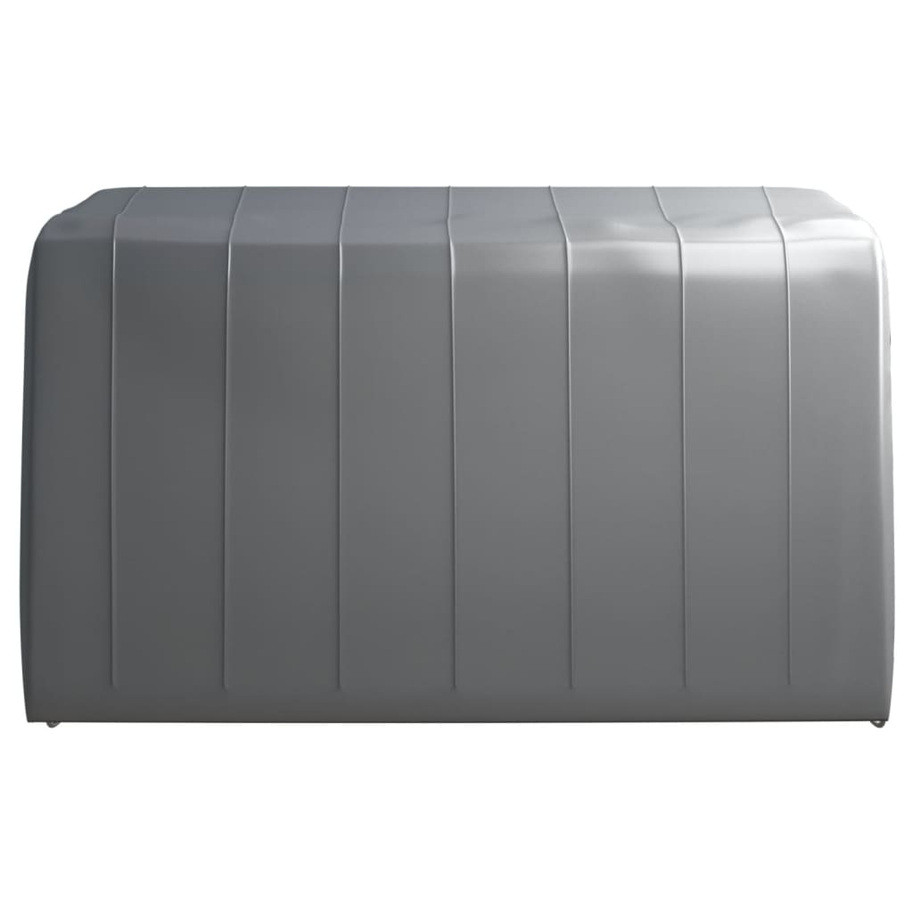 VidaXL Tente de rangement 370x370 cm gris acier