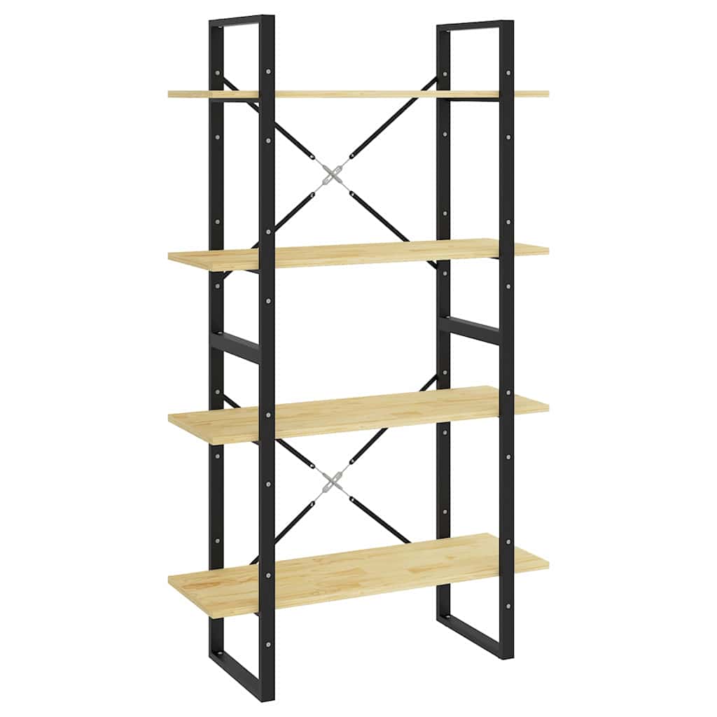 Vidaxl boekenkast met 4 schappen 80x30x140 cm massief grenenhout