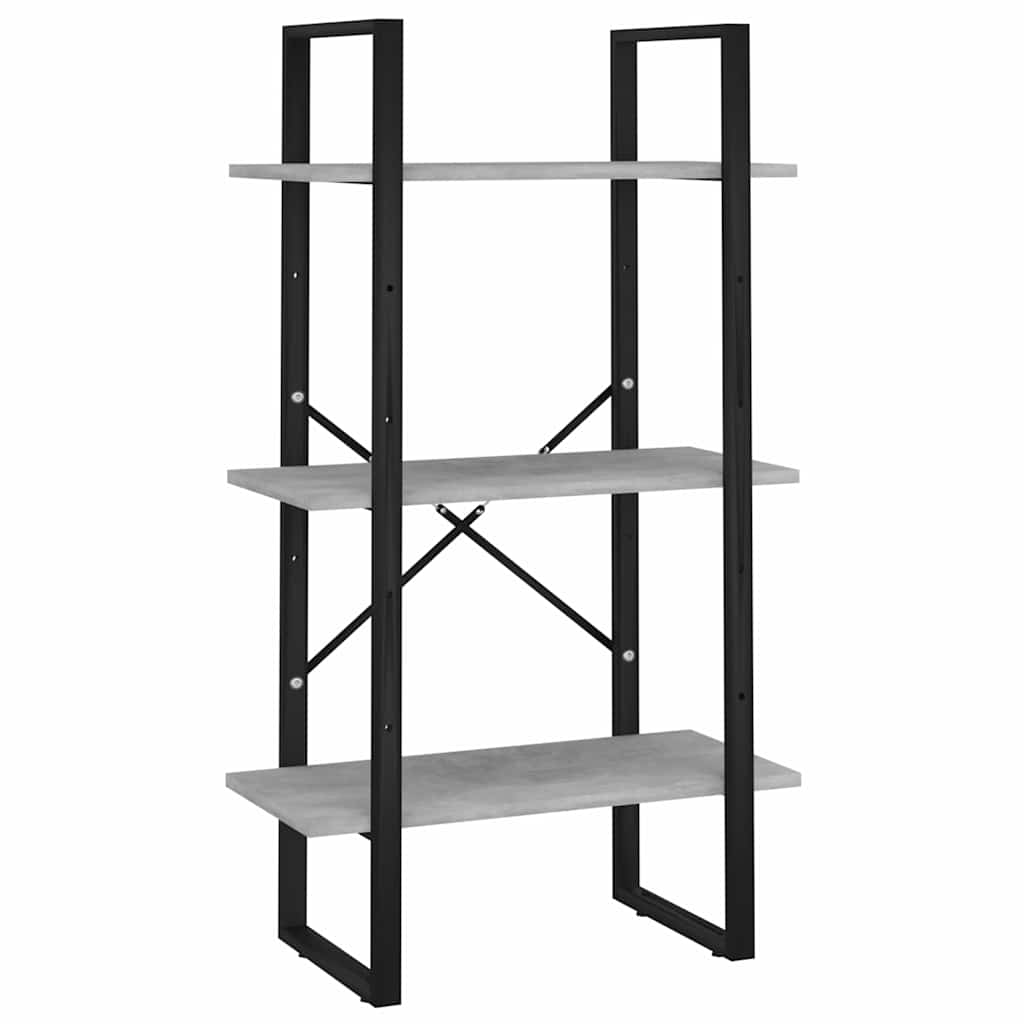 Vidaxl opbergrek 60x30x105 cm bewerkt hout betongrijs