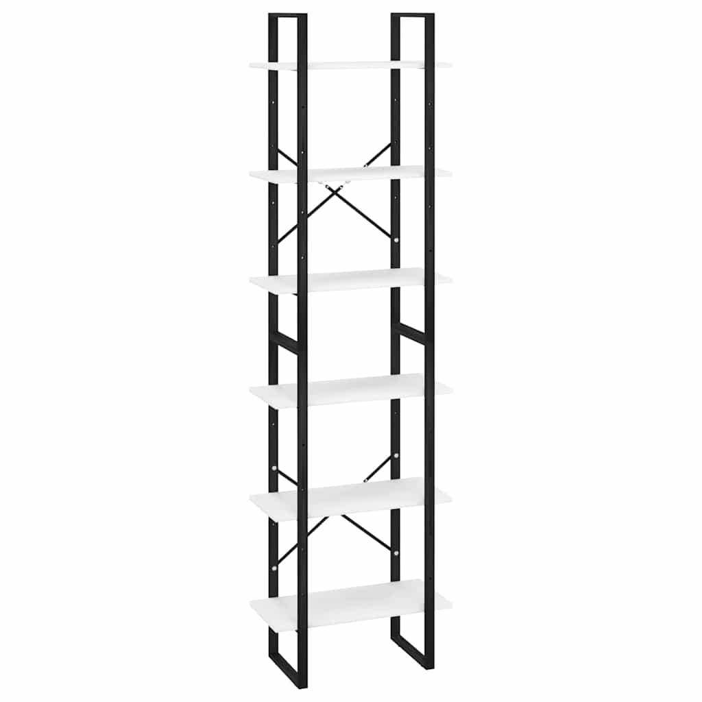 Vidaxl opbergrek 60x30x210 cm bewerkt hout wit