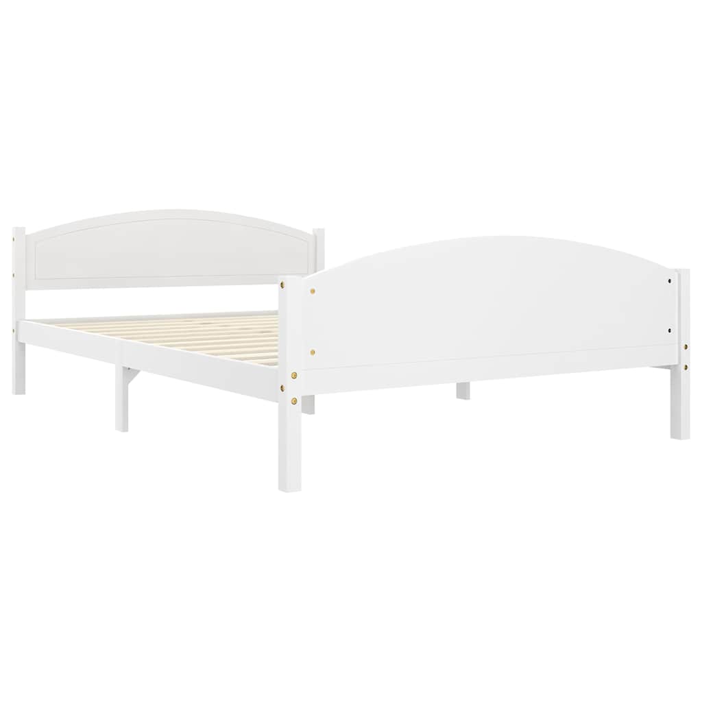 Vidaxl bedframe massief grenenhout wit 140x200 cm