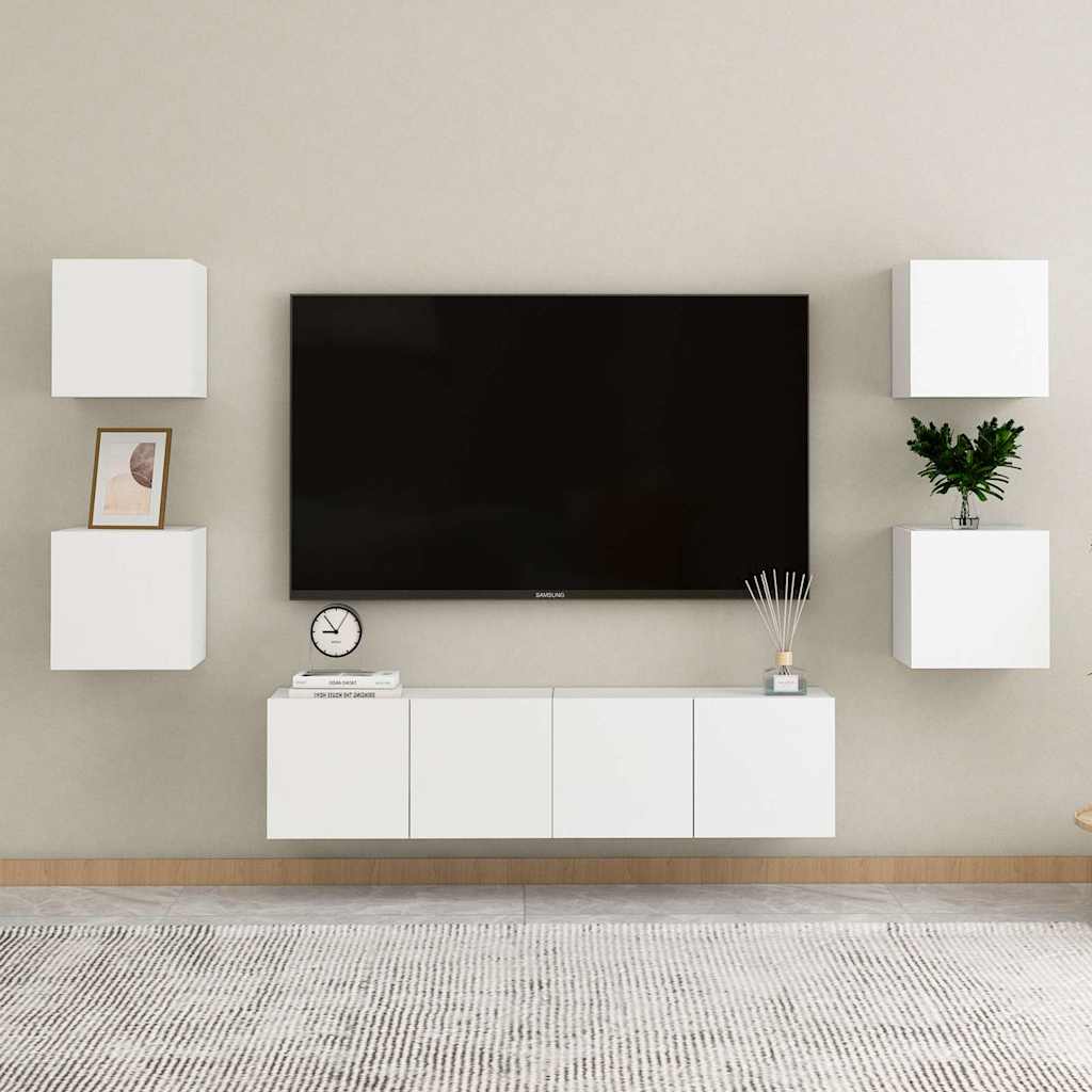 Vidaxl nachtkastjes 2 st 30,5x30x30 cm spaanplaat wit