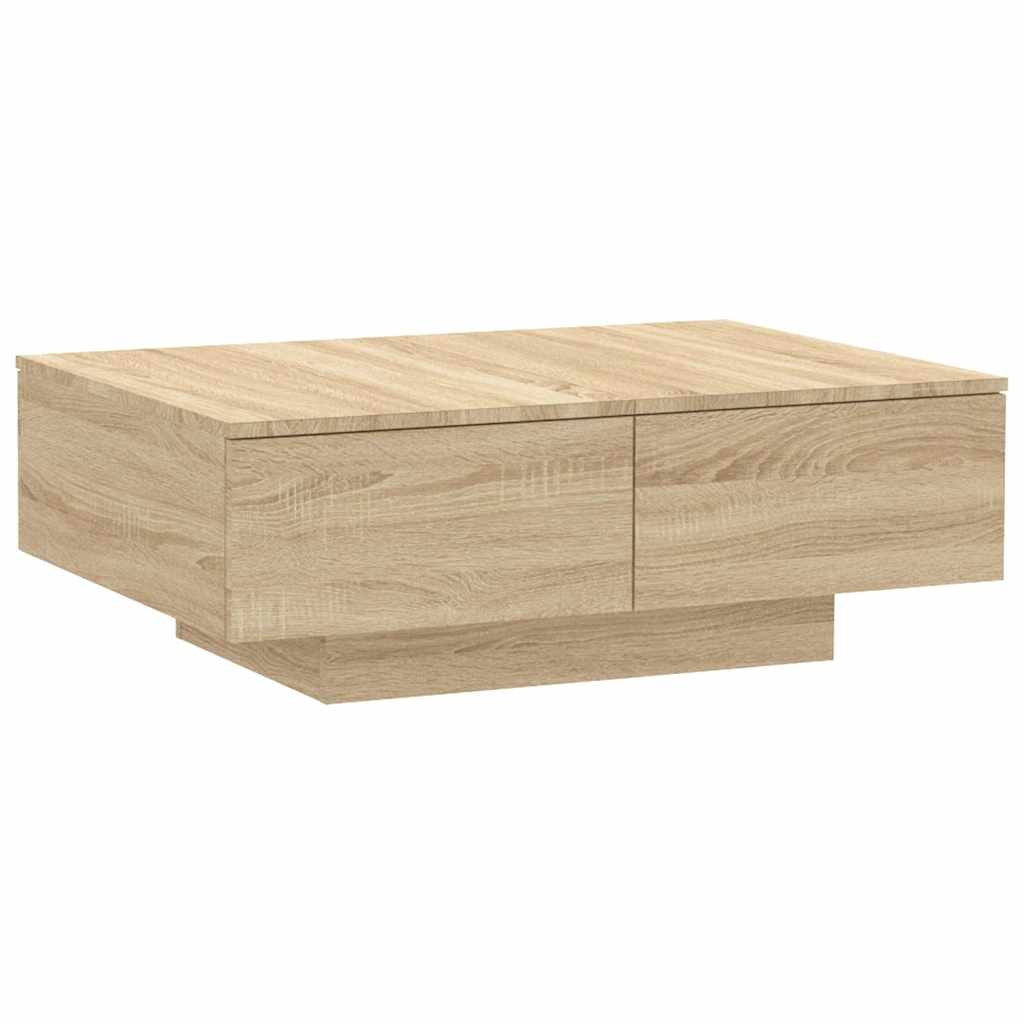 Vidaxl salontafel 90x60x31 cm bewerkt hout sonoma eikenkleurig