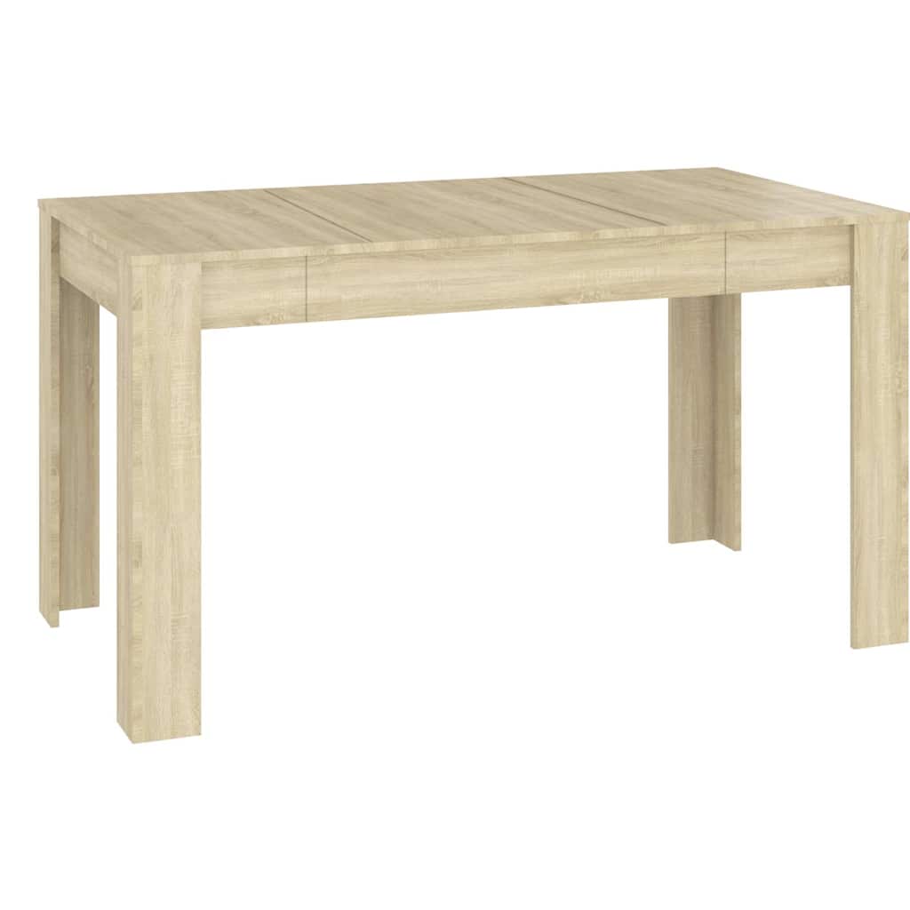 Vidaxl eettafel 140x74,5x76 cm spaanplaat sonoma eikenkleurig