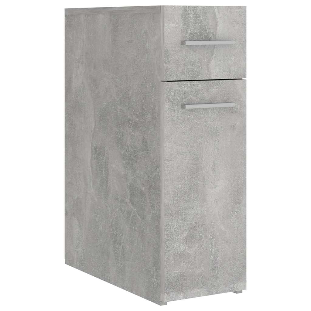 Vidaxl apothekerskast 20x45,5x60 cm bewerkt hout betongrijs