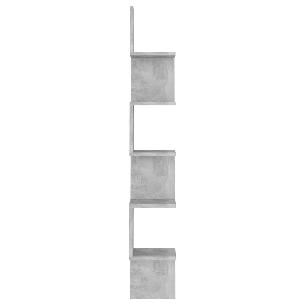 Vidaxl hoekwandschap 20x20x127,5 cm bewerkt hout betongrijs