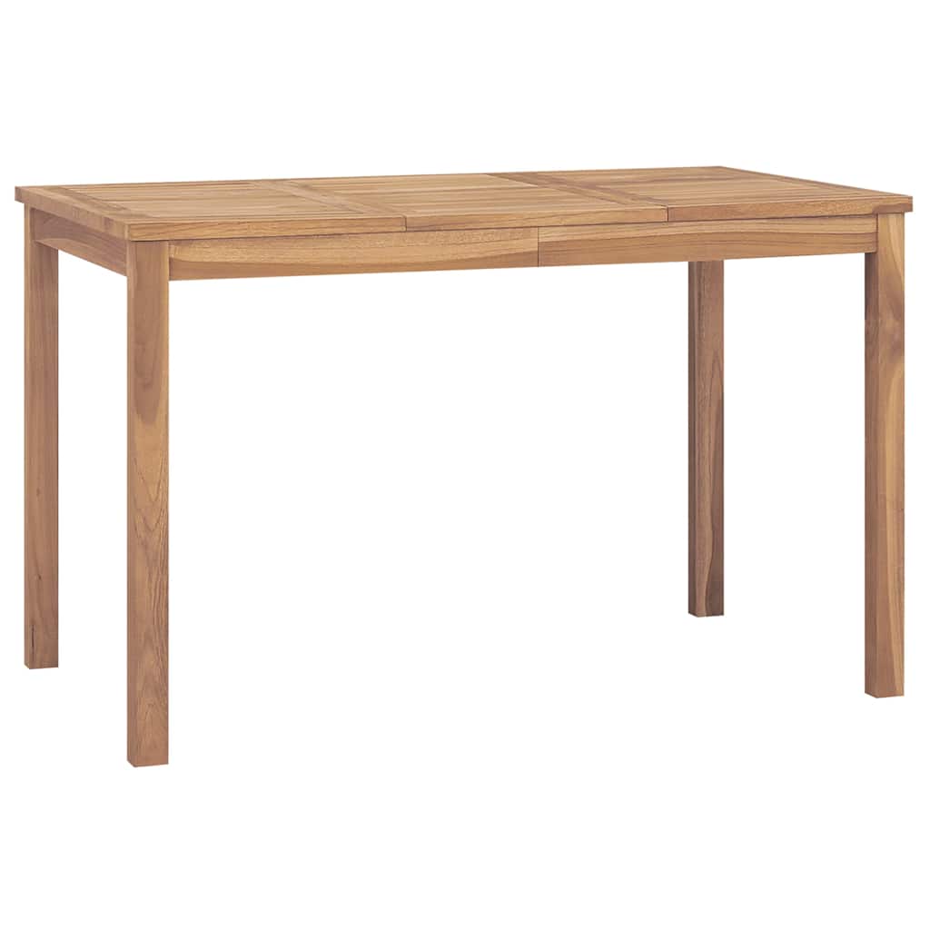 Vidaxl tuintafel 120x70x77 cm massief teakhout