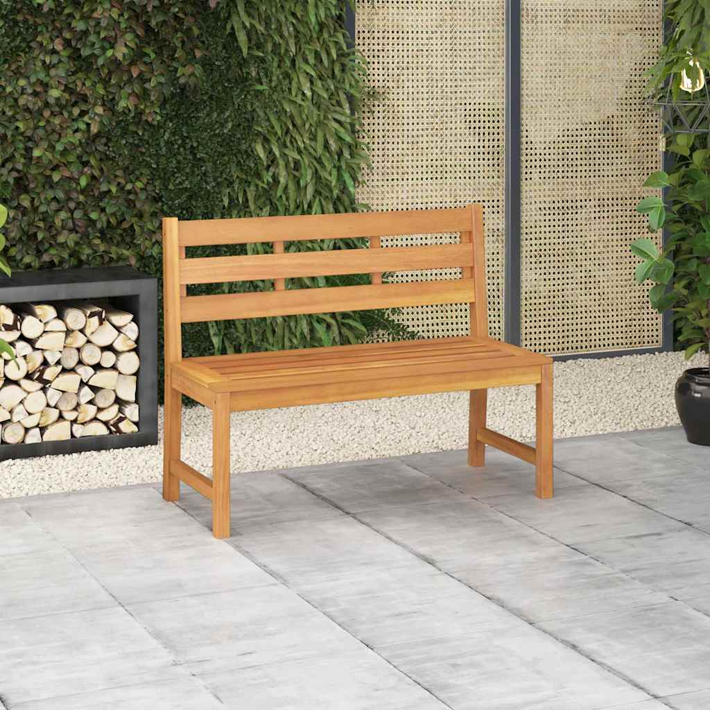 Vidaxl tuinbank 114 cm massief teakhout