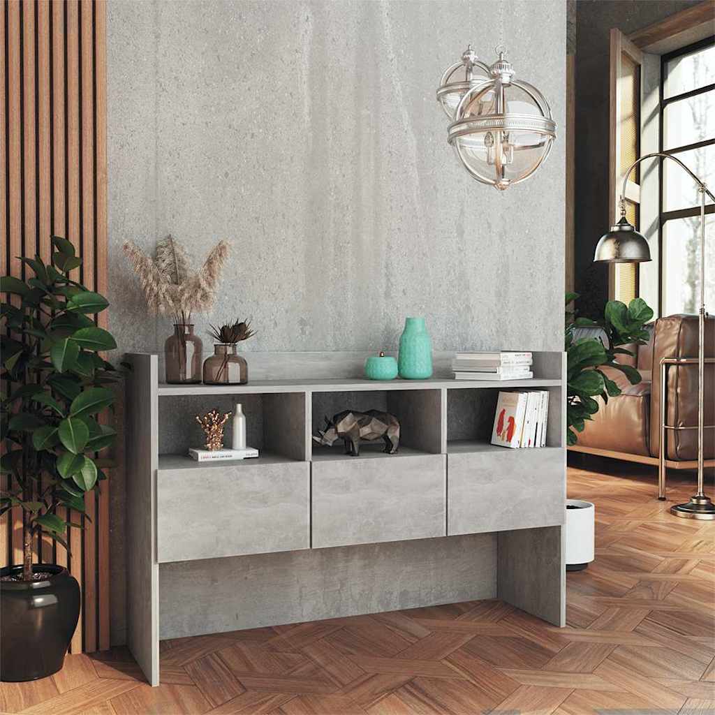 Vidaxl dressoir 105x30x70 cm bewerkt hout betongrijs