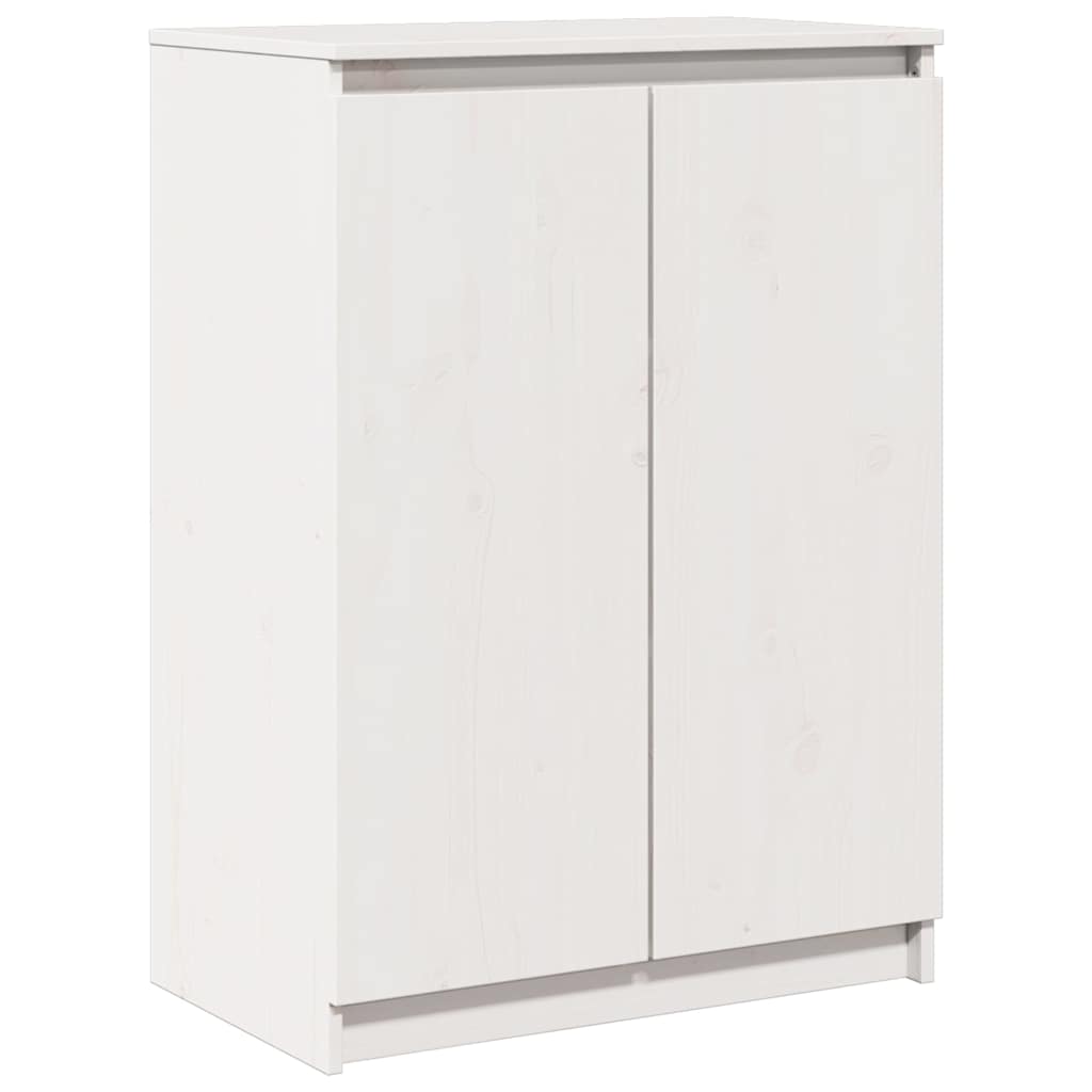 Vidaxl dressoir 60x36x84 cm massief grenenhout wit