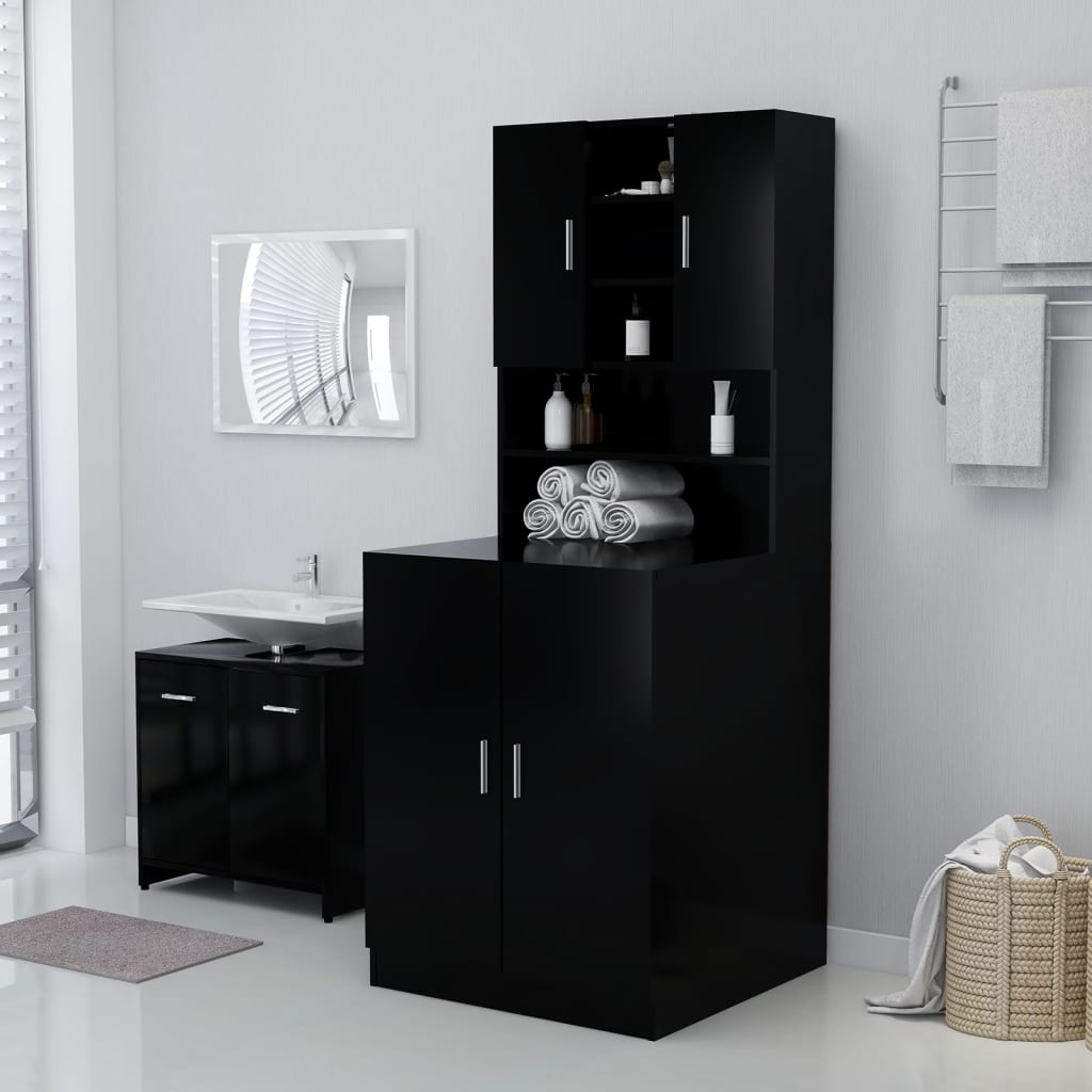 Vidaxl Washing Machine Cabinet 71x71.5x91,5 cm noir