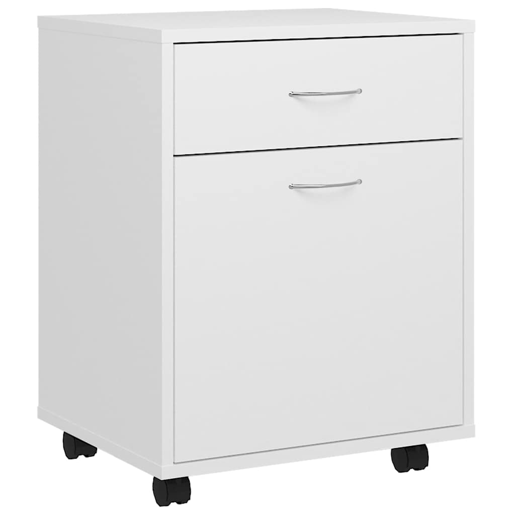 Vidaxl rolkast 45x38x54 cm bewerkt hout wit