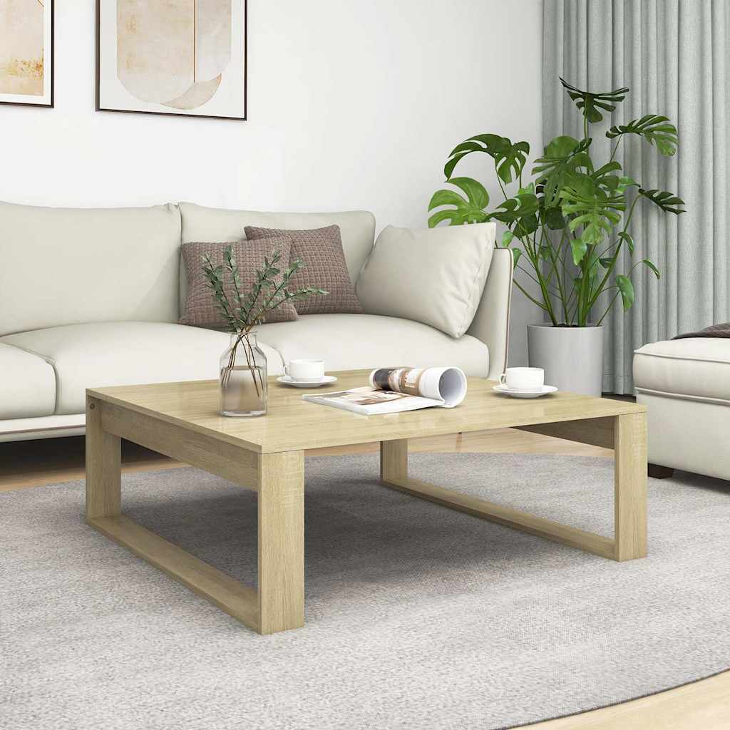 Vidaxl salontafel 100x100x35 cm bewerkt hout sonoma eikenkleurig