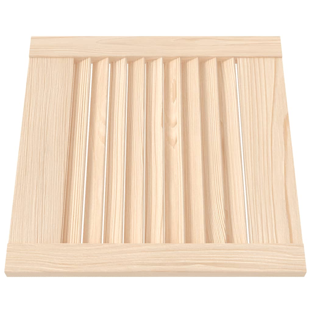 Portes d'armoires Vidaxl avec des lattes 4 ST 39.5x39.4 cm Pine solide
