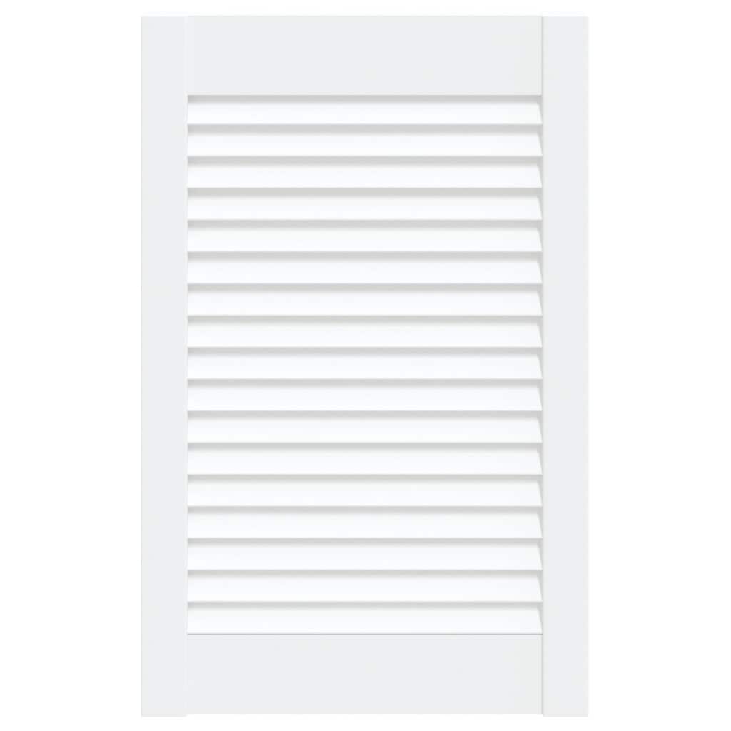 Porte d'armoire Vidaxl avec lattes 61,5x39.4 cm Pine solide blanc