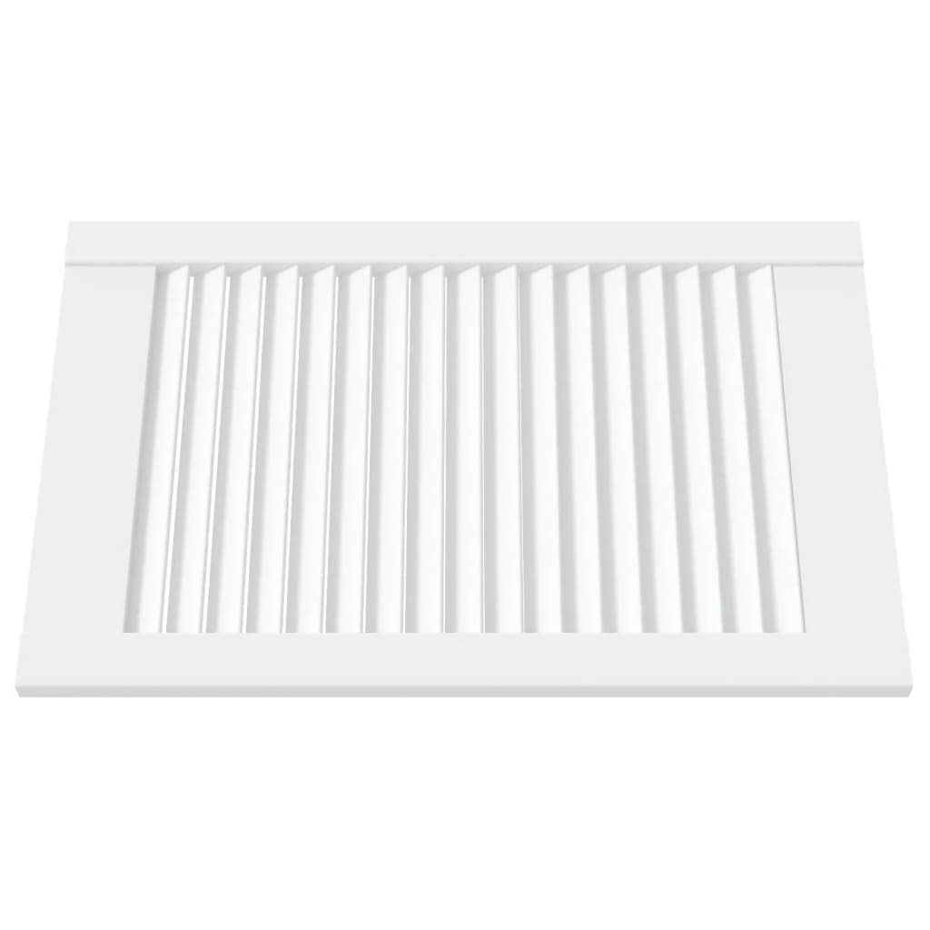 Portes d'armoire Vidaxl avec des lattes 4 pcs 61,5x39.4 cm Bois de pin blanc