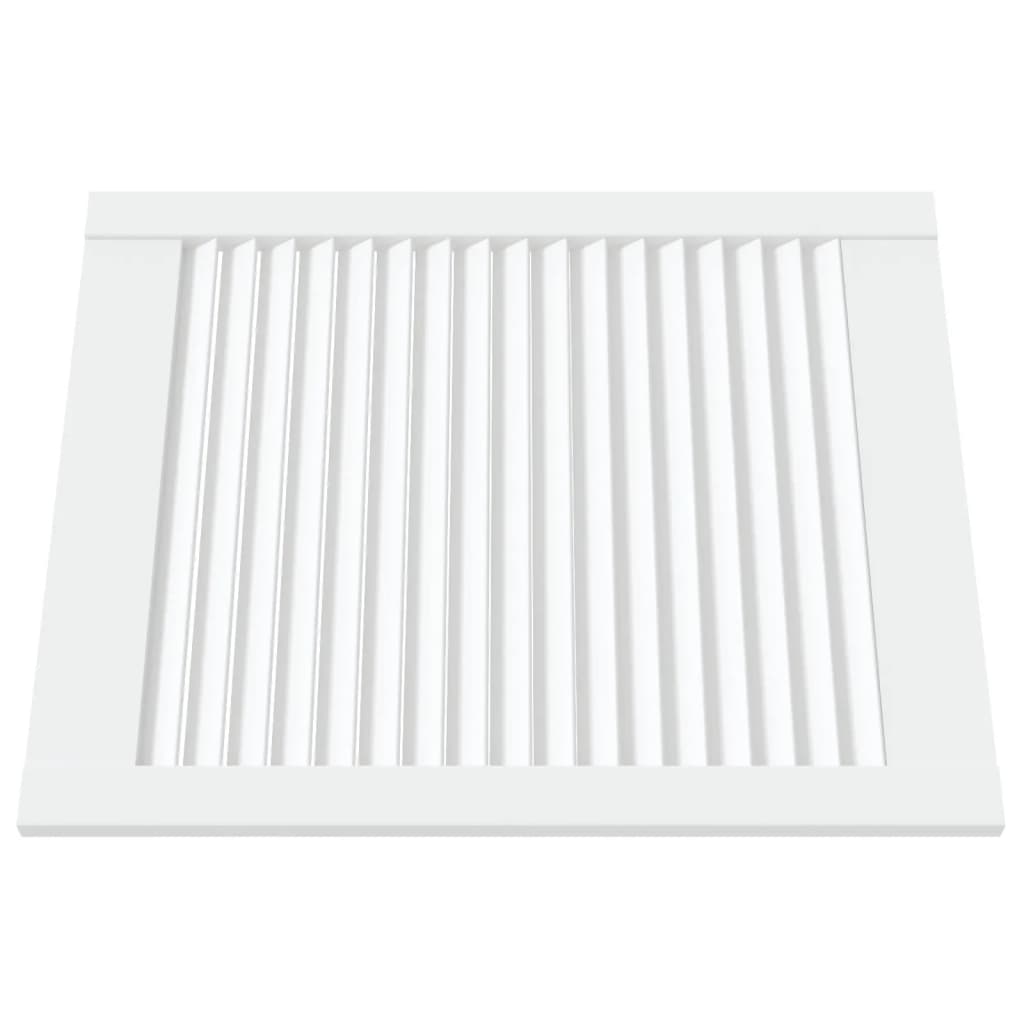 Portes d'armoires Vidaxl avec des lattes 2 pcs 61,5x49.4 cm Bois de pin blanc