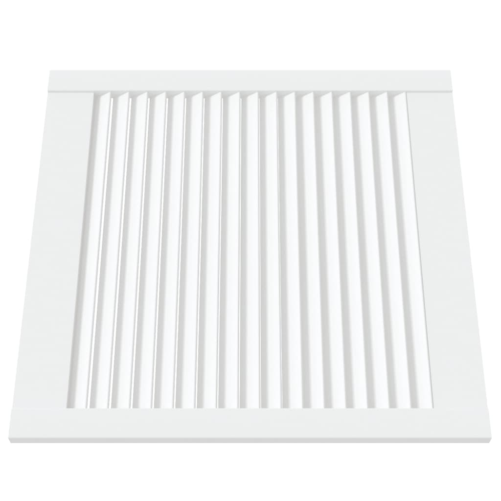 Portes d'armoires Vidaxl avec des lattes 4 pcs 61,5x59,4 cm Bois de pin blanc