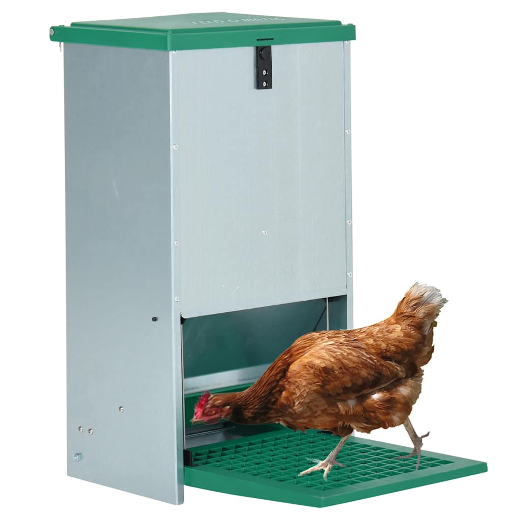 Vidaxl Alimentation de volaille bac automatique avec pédale 20 kg
